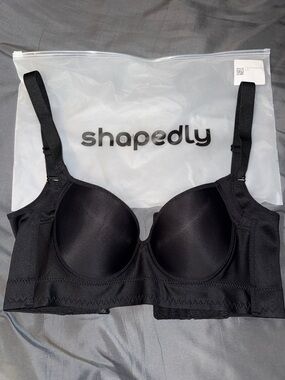 Smooth Black T-Shirt Bra with Supportive Cups